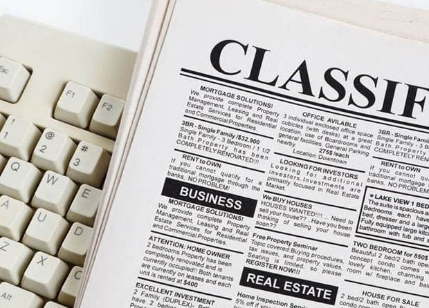 NEWSPAPER CLASSIFIED AD BOOKING